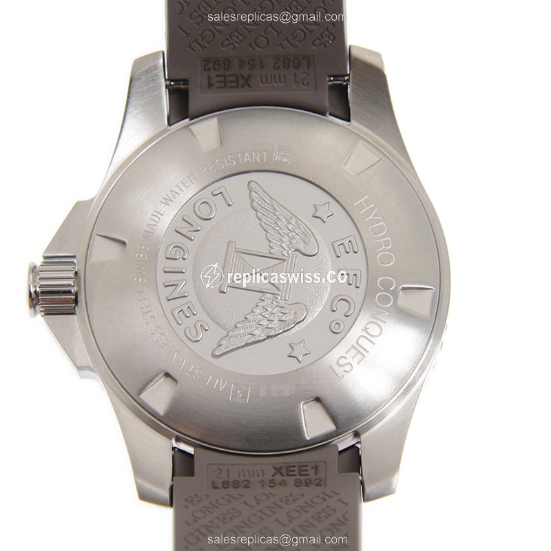 Elegant Longines Conquest Replica Watch in Stainless Steel with Automatic Movement Gray Dial - view 3