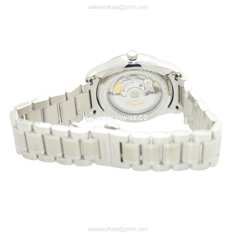 Elegant Longines L2.755.4.78.6 Replica Watch with White Dial Stainless Steel Case - view 4