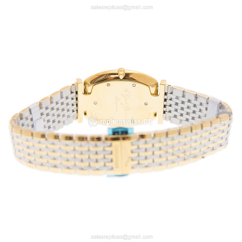 Elegant Longines L4.705.2.32.7 LA GRANDE Replica in Gold-Plated 18kt Steel Case & Crystal Bezel - view 4