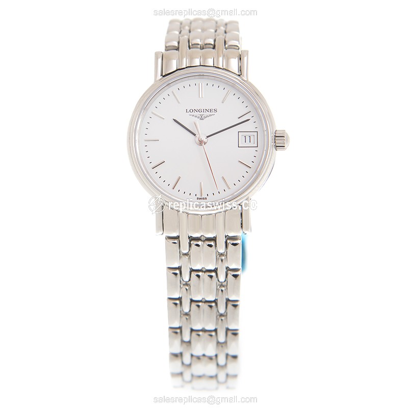 Elegant Longines Presence Replica in Stainless Steel & White Dial, Automatic Movement Watch - view 2