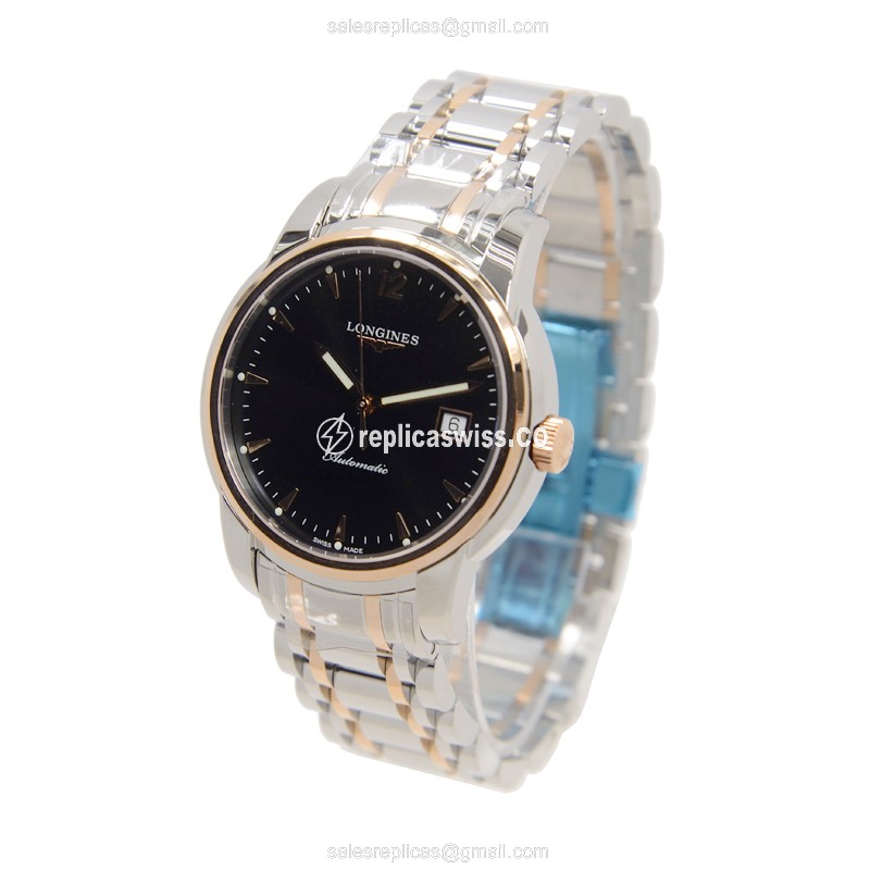 Exquisite Longines L2.766.5.52.7 SAINT IMIER Automatic Replica with Black Dial Silver Clasp - view 3