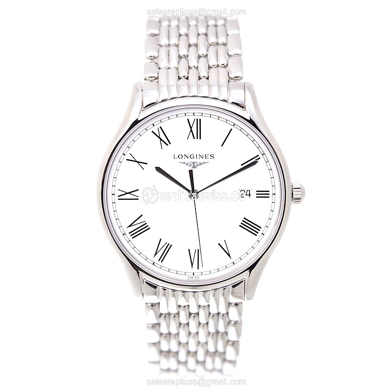 Exquisite Longines Lyre Replica in White Dial & Stainless Steel Case, Precision Quartz Movement - view 2