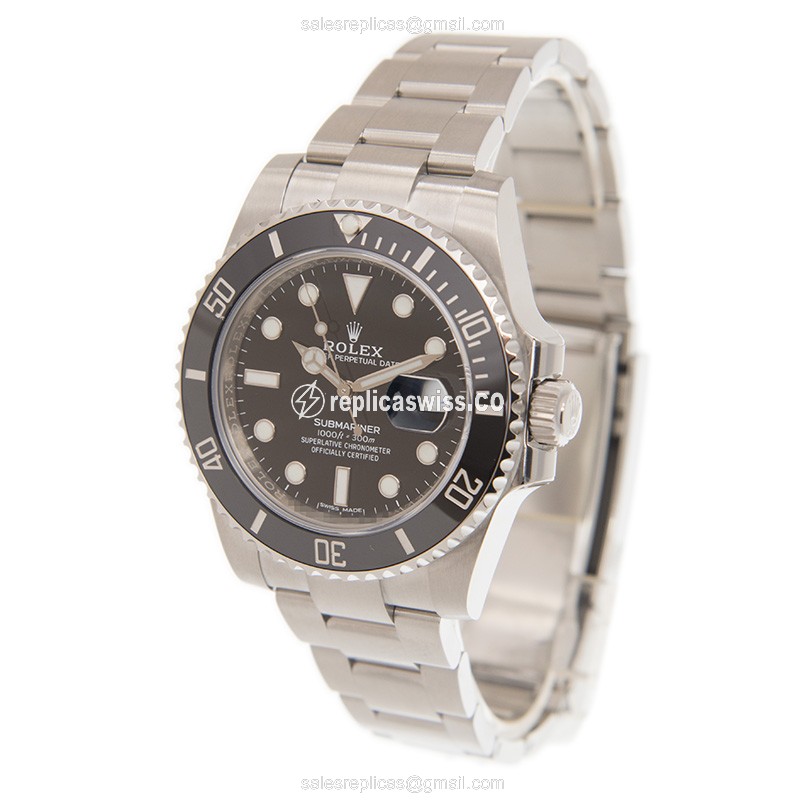 Exquisite Rolex Submariner Replica in Stainless Steel & Black Dial, Automatic Movement Watch - view 3