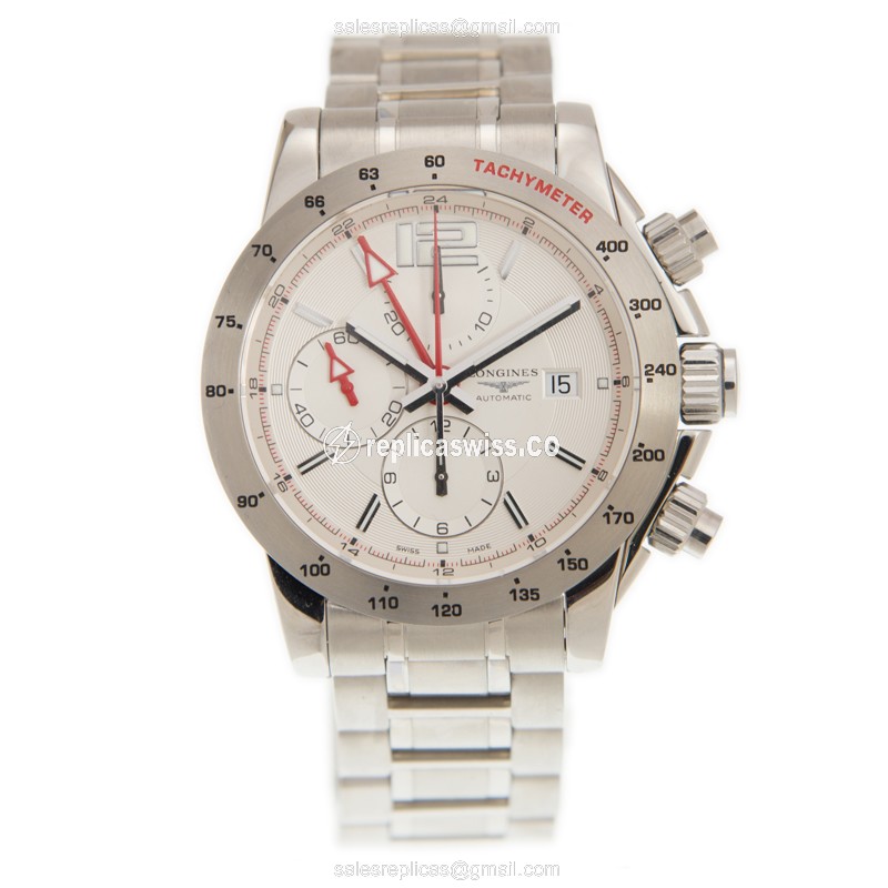 Longines Conquest L3.670.4.76.6 Replica with White Dial & Stainless Steel Case Watch - view 2