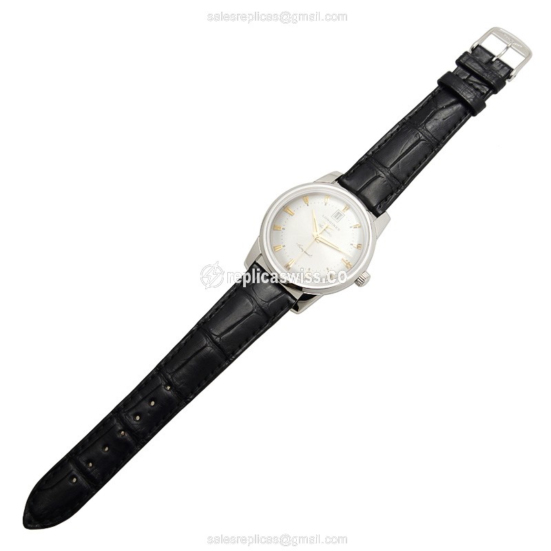 Longines Heritage L1.645.4.75.4 Replica in Stainless Steel & Silver Dial Watch - view 2