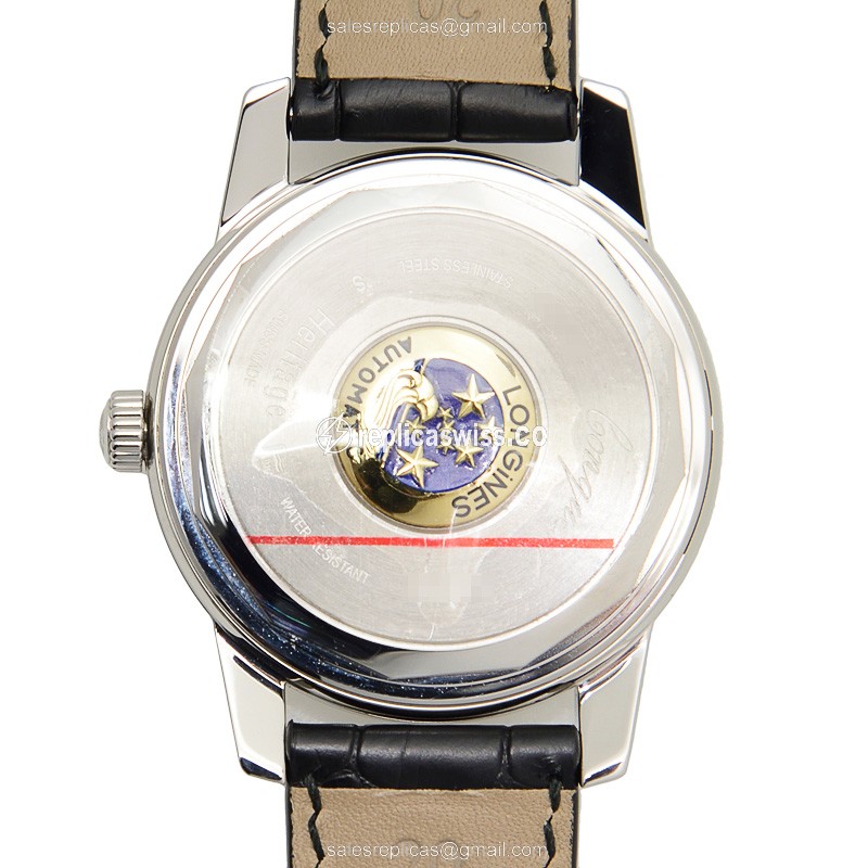 Longines Heritage L1.645.4.75.4 Replica in Stainless Steel & Silver Dial Watch - view 3