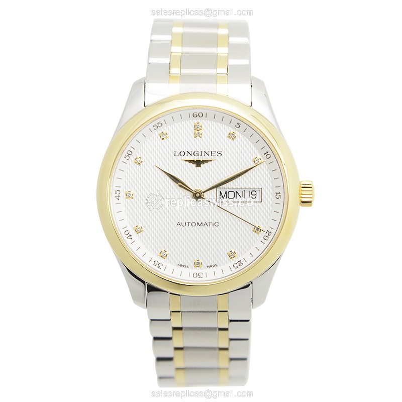 Longines L2.755.5.77.7 Master Replica | Silver Dial, 18kt Steel Strap Watch - view 2