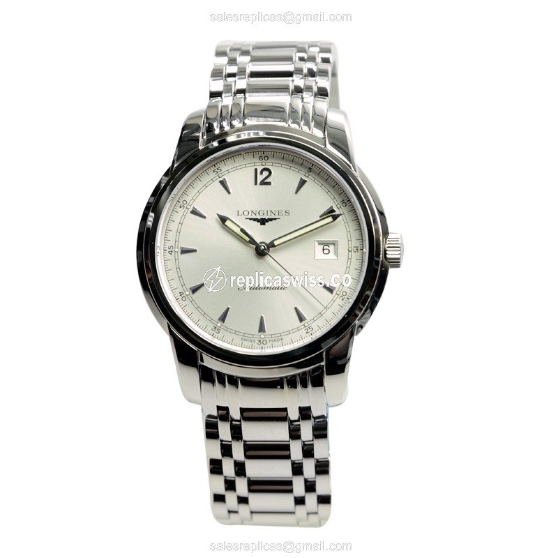 Longines L2.766.4.79.6 SAINT IMIER Automatic — Silver Dial, Steel Case & Clasp Watch - view 2