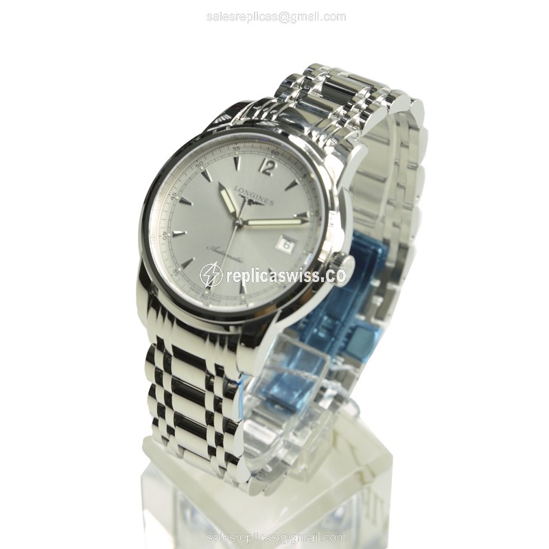 Longines L2.766.4.79.6 SAINT IMIER Automatic — Silver Dial, Steel Case & Clasp Watch - view 3