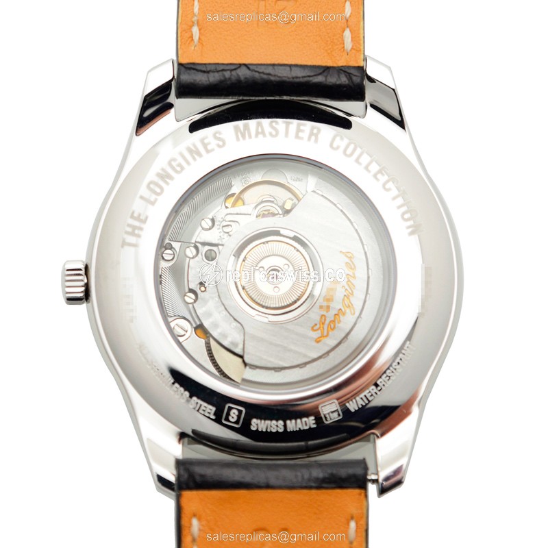 Longines L2.893.4.51.7 Replica Watch | Automatic | Black Dial, Stainless Steel Case - view 3
