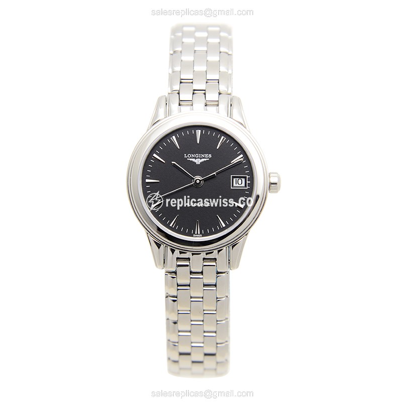 Longines L4.274.4.52.6 Replica | Black Dial, Stainless Steel Case | Automatic Movement Watch - view 2