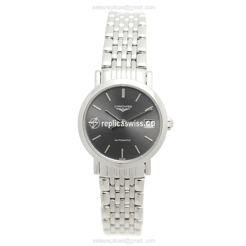 Longines L4.309.4.72.6 Replica, Automatic Movement, Dark Grey Dial, Stainless Steel Case Watch - view 2