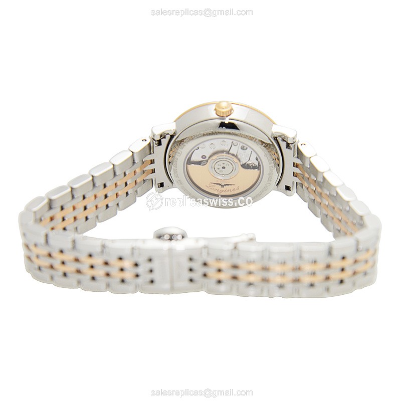 Longines L4.310.5.87.7 Replica, Automatic Movement, White Dial, 18kt Steel Case & Strap Watch - view 4