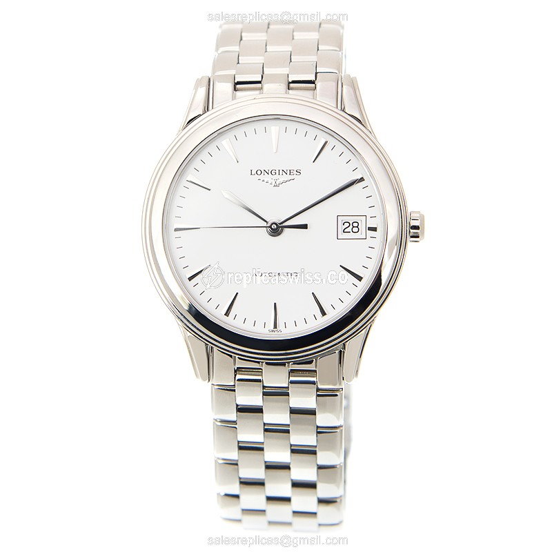 Longines L4.774.4.12.6 Replica Watch | Automatic | White Dial, Stainless Steel Case - view 2