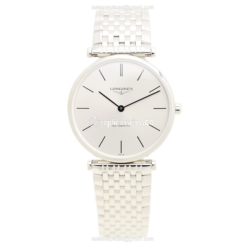 Longines L4.908.4.72.6 LA GRANDE — Silver Dial, Stainless Steel Case & Automatic Movement Watch - view 2