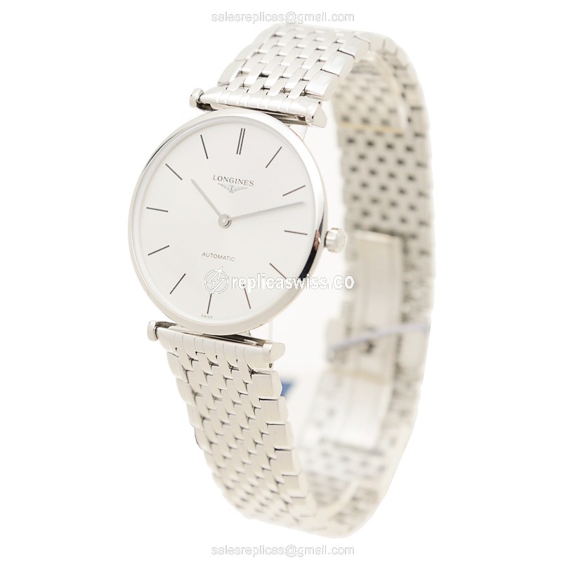 Longines L4.908.4.72.6 LA GRANDE — Silver Dial, Stainless Steel Case & Automatic Movement Watch - view 3