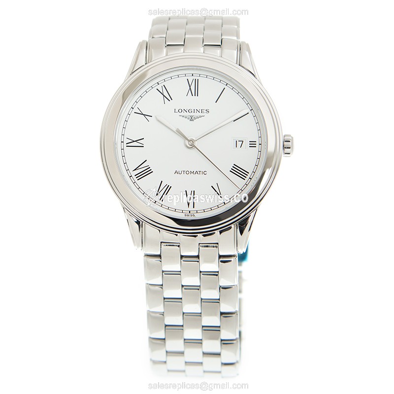Longines L4.974.4.11.6 Replica Watch | Automatic Movement | White Dial | Stainless Steel Case - view 2