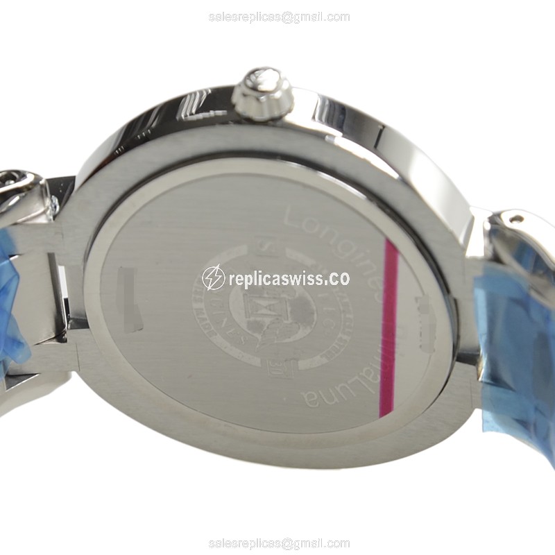 Longines L8.112.0.16.6 Prima Luna Replica, White Dial, Stainless Steel Case & Silver Bracelet Watch - view 4
