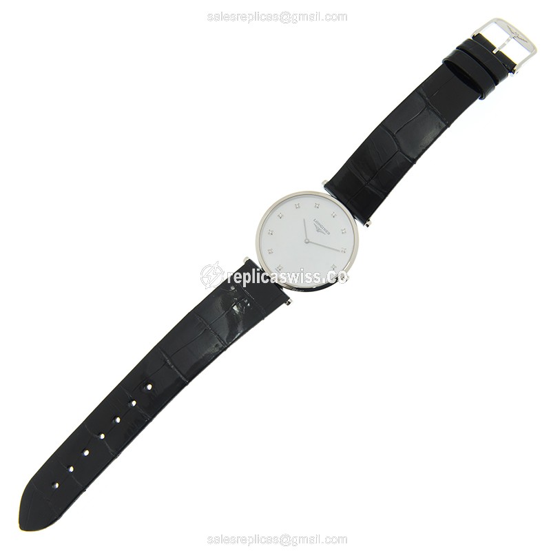 Longines LA GRANDE Stainless Steel Replica with White Dial & Automatic Movement Watch - view 2