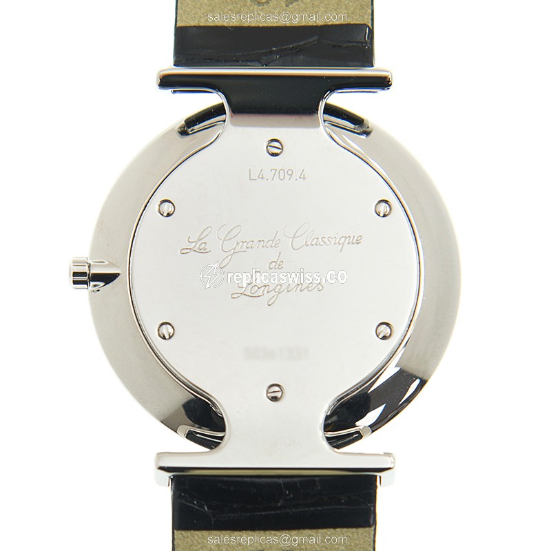 Longines LA GRANDE Stainless Steel Replica with White Dial & Automatic Movement Watch - view 3