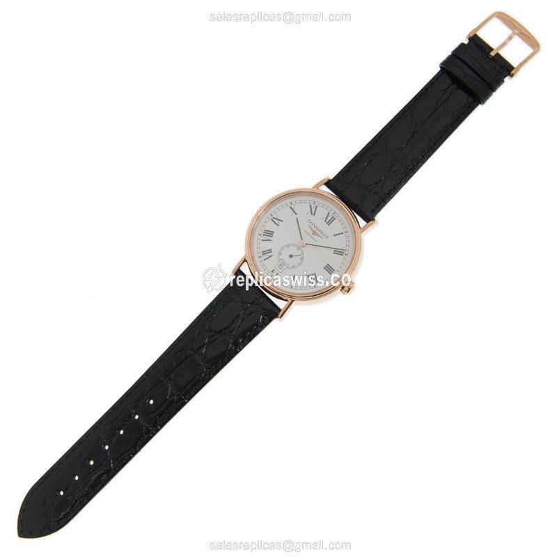 Longines Presence Replica in Stainless Steel & Gold Plated, Automatic Movement White Dial Watch - view 2