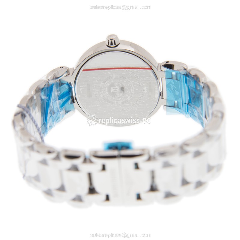 Longines Prima Luna Replica in Stainless Steel Case & White Dial, Quartz Movement Watch - view 4