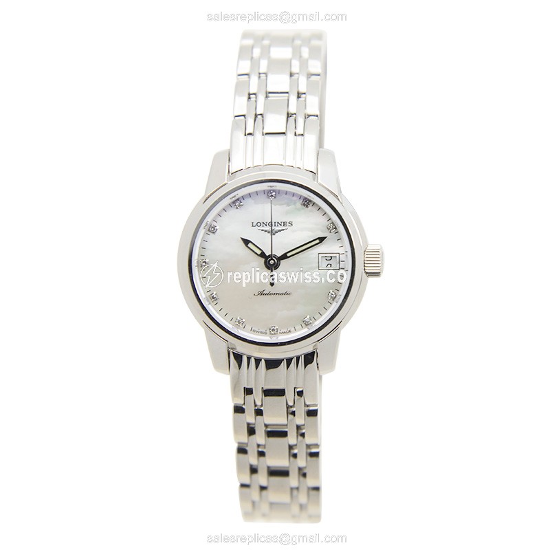 Longines Saint Imier Replica with White Dial Stainless Steel Case, Automatic Movement Watch - view 2