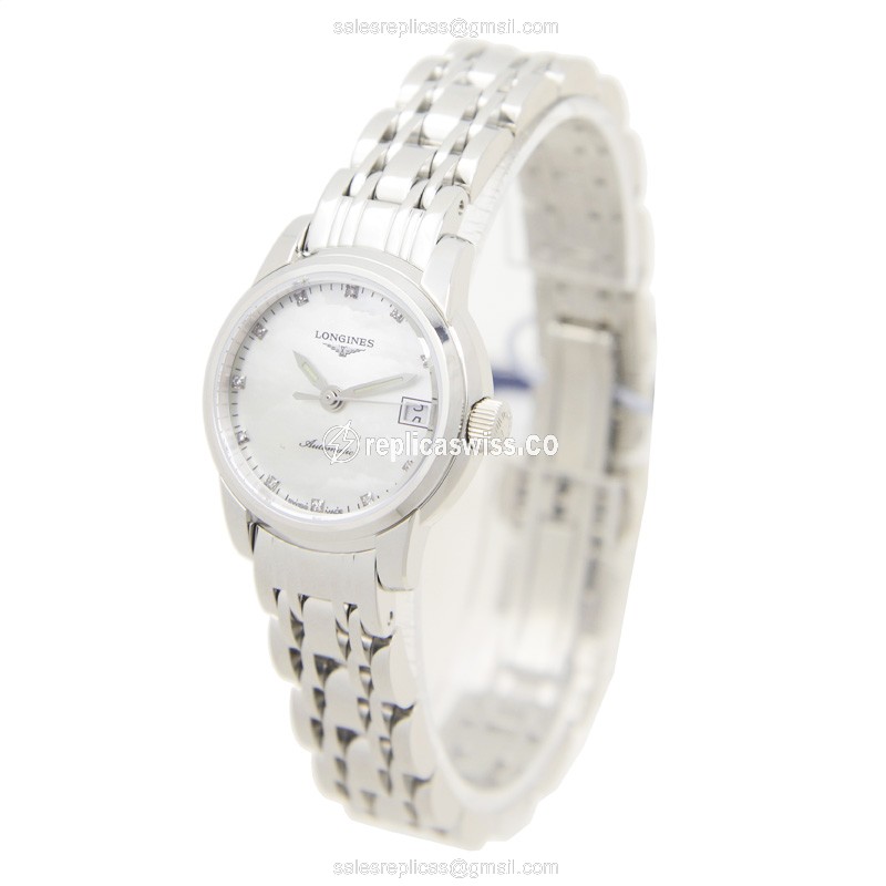 Longines Saint Imier Replica with White Dial Stainless Steel Case, Automatic Movement Watch - view 3