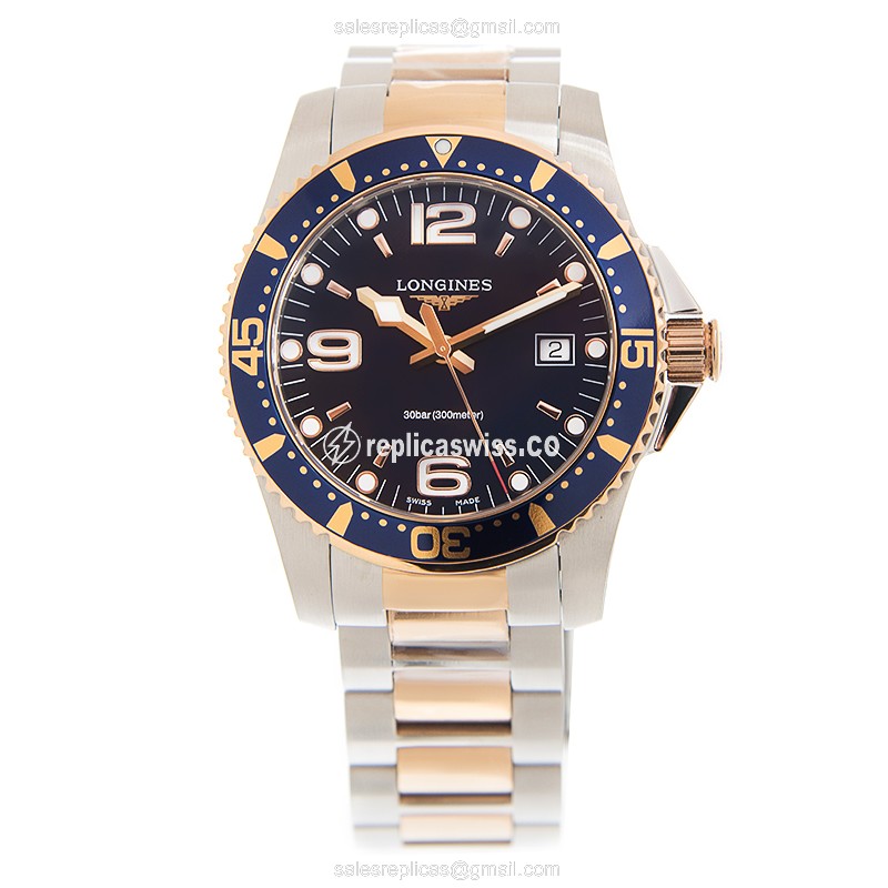 Luxurious Longines Conquest Replica in Blue Dial Steel Case, Automatic Movement Watch - view 2