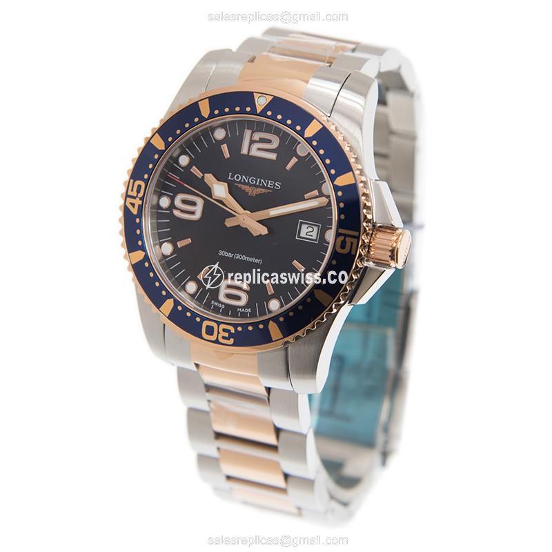 Luxurious Longines Conquest Replica in Blue Dial Steel Case, Automatic Movement Watch - view 3