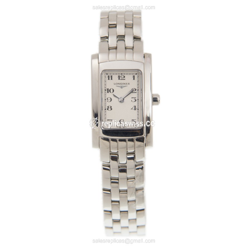 Luxurious Longines Dolce Vita Replica | Silver Dial, Stainless Steel Case & Band Watch - view 2