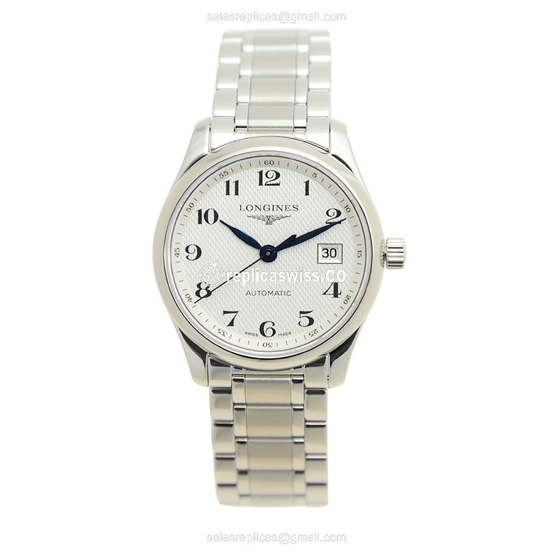 Luxurious Longines L2.257.4.78.6 Replica with White Dial Stainless Steel Case Watch - view 2