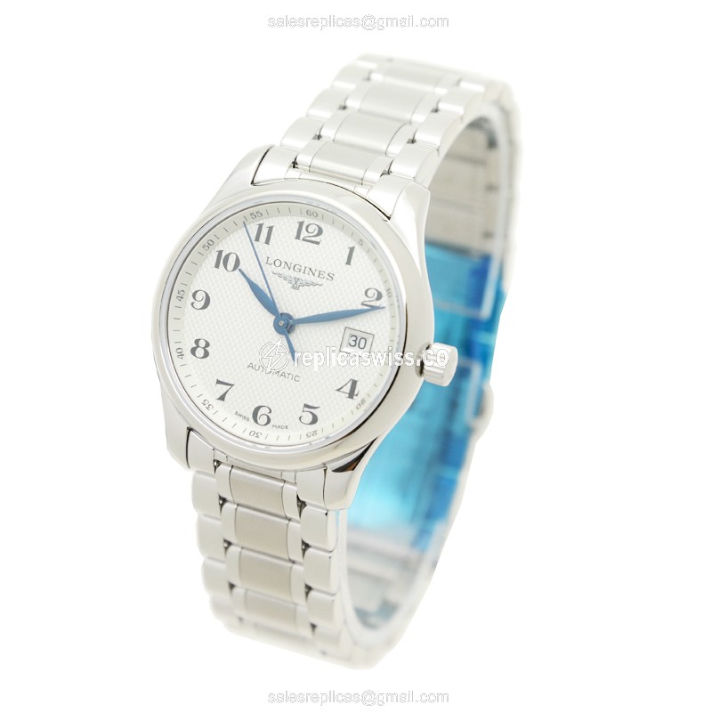 Luxurious Longines L2.257.4.78.6 Replica with White Dial Stainless Steel Case Watch - view 3