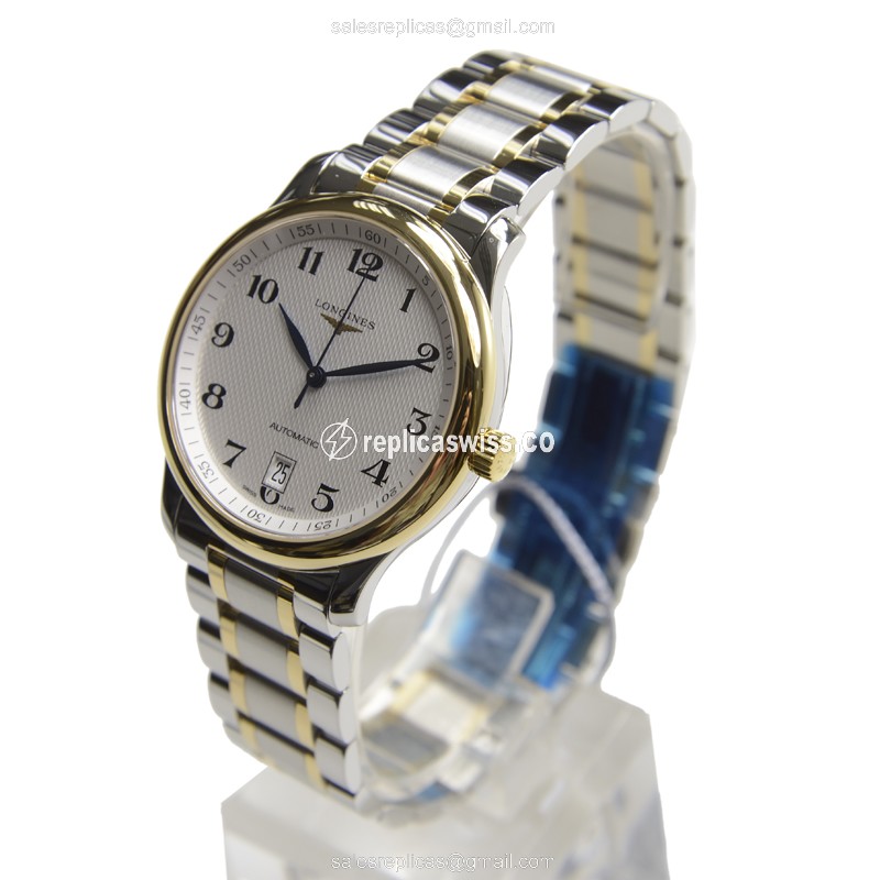 Luxurious Longines L2.628.5.78.7 Replica Watch: Automatic Movement, 18kt Steel Case & Silver Dial - view 3