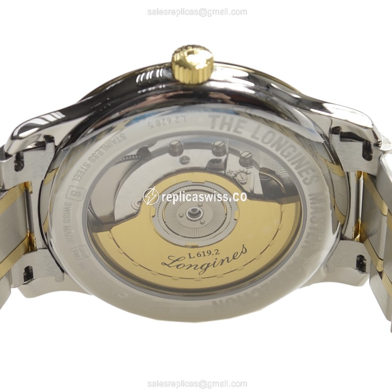 Luxurious Longines L2.628.5.78.7 Replica Watch: Automatic Movement, 18kt Steel Case & Silver Dial - view 4
