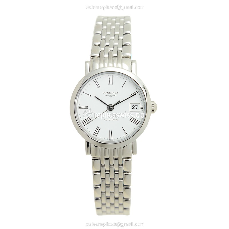 Luxurious Longines L4.309.4.11.6 Replica in White Dial & Stainless Steel Case Watch - view 2