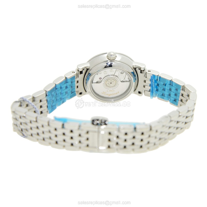 Luxurious Longines L4.309.4.11.6 Replica in White Dial & Stainless Steel Case Watch - view 4