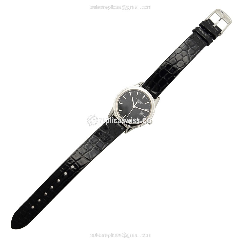 Luxurious Longines L4.507.4.52.2 Replica Watch | Black Dial, Stainless Steel Case - view 2