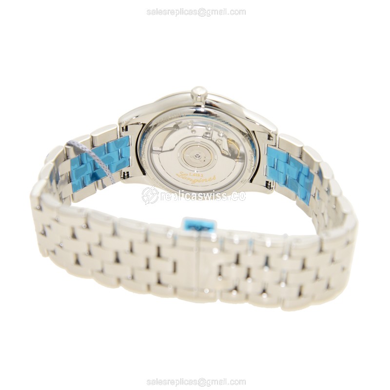 Luxurious Longines L4.774.4.52.6 Replica with Black Dial Stainless Steel Case Watch - view 3