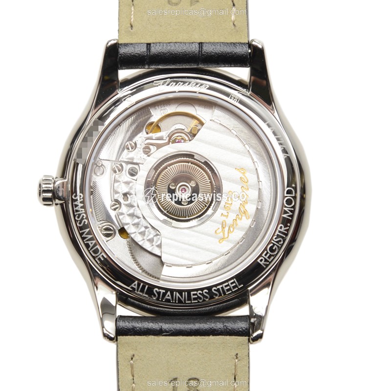 Luxurious Longines L4.774.4.72.2 Replica in Stainless Steel, Automatic Movement & Silver Dial Watch - view 3