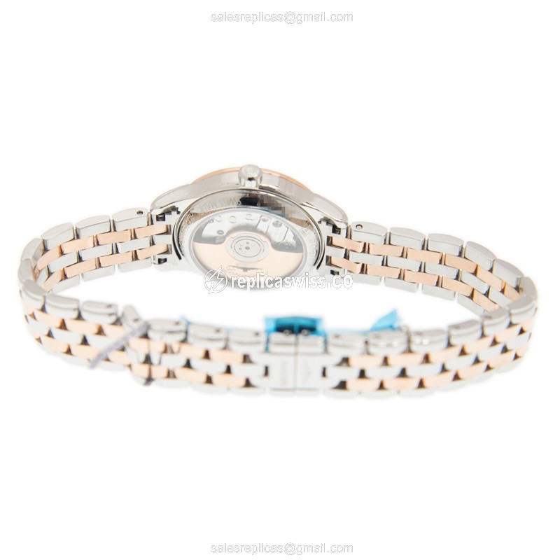 Luxurious Longines L4.874.3.99.7 Replica in White Dial & 18kt Gold Case Watch - view 3