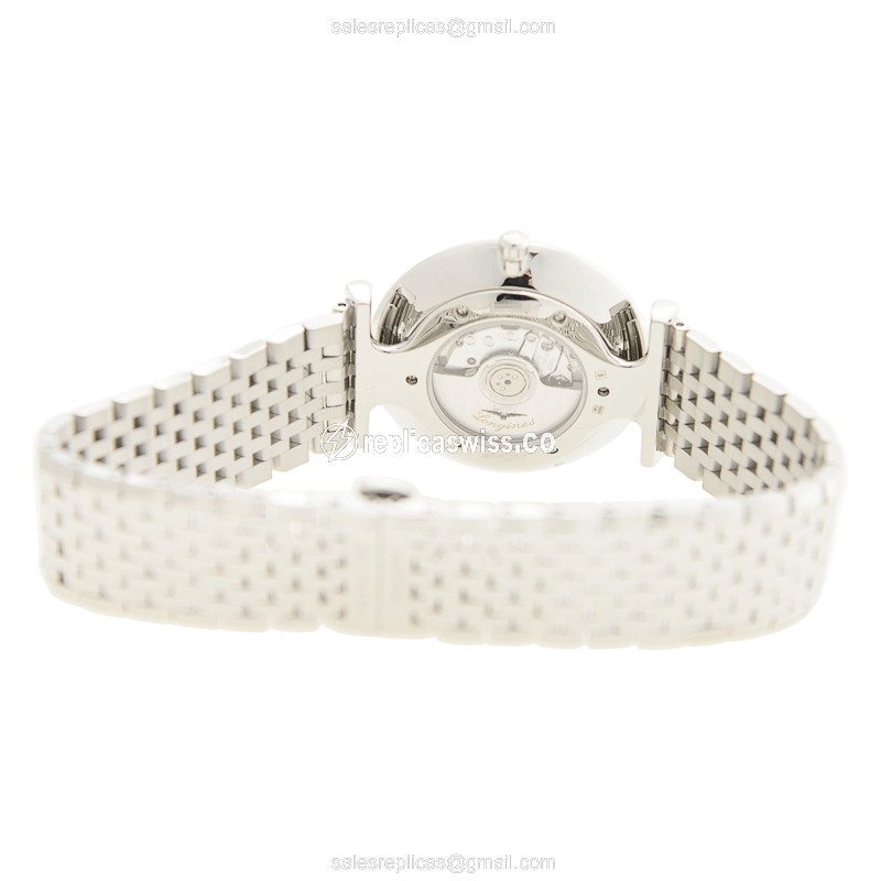 Luxurious Longines L4.908.4.11.6 Grande Replica with White Dial & Stainless Steel Case Watch - view 4