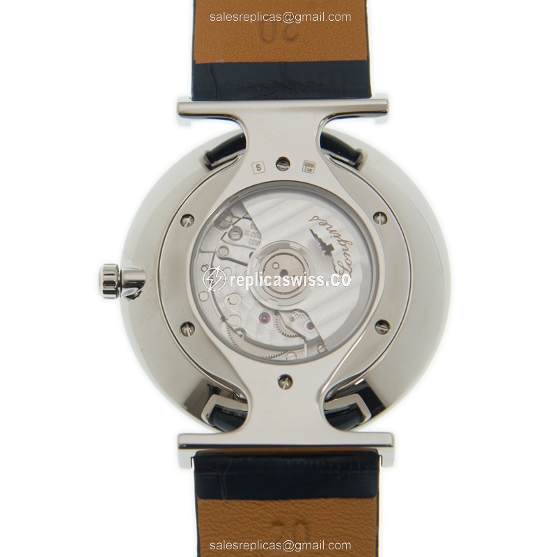 Luxurious Longines L4.908.4.95.2 Replica in Blue Dial & Steel Case, Automatic Movement Watch - view 3
