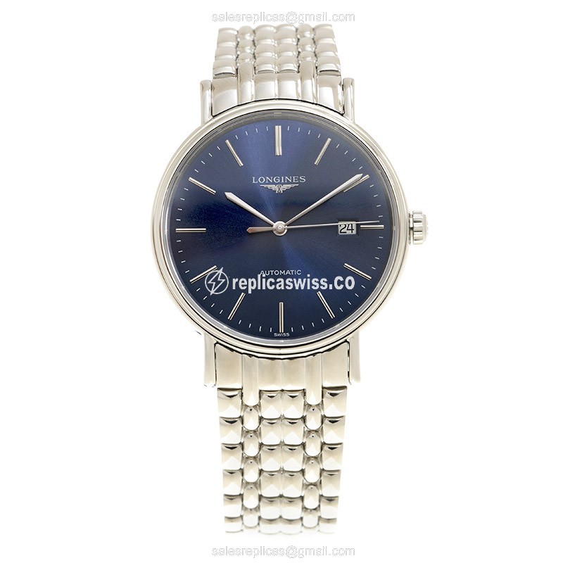 Luxurious Longines Presence Replica with Automatic Movement Blue Dial Watch - view 2