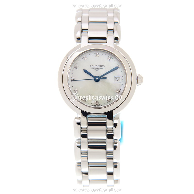 Luxurious Longines Prima Luna Replica in Stainless Steel & White Dial, Automatic Movement Watch - view 2