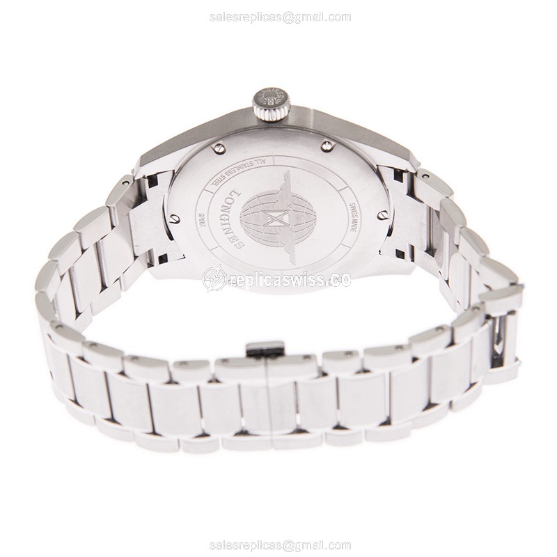 Luxurious Longines Spirit Replica in Stainless Steel, Automatic Movement & Black Dial Watch - view 4