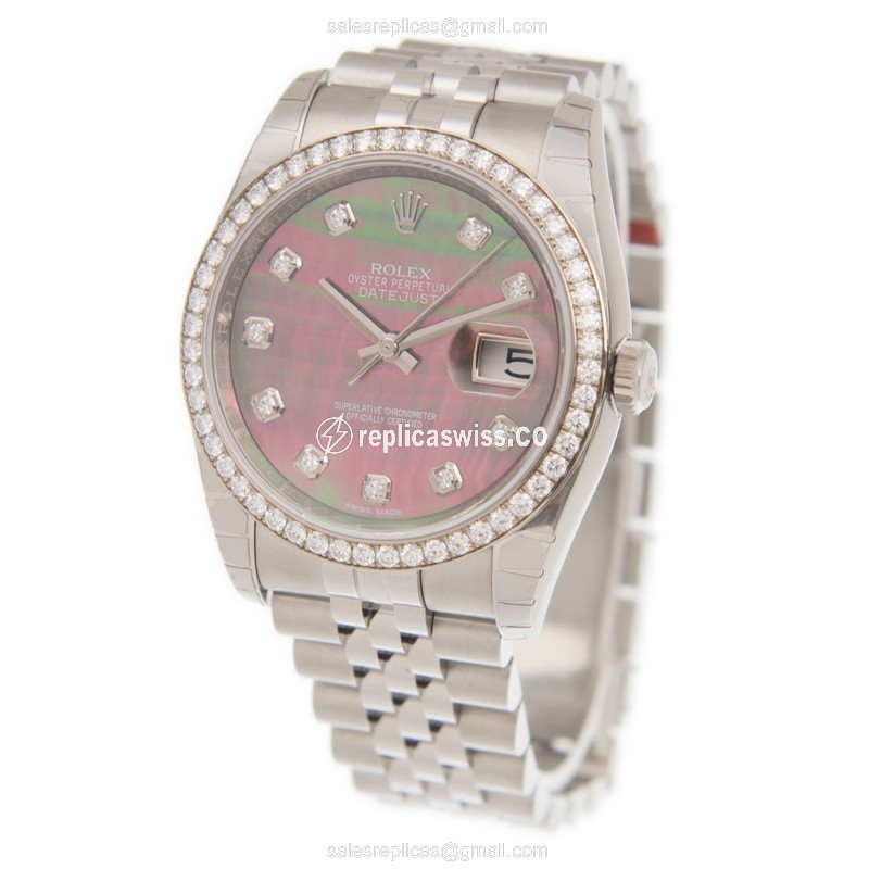 Luxurious Rolex 116244NG Datejust Replica in 18kt Steel, Black Dial, Sapphire Crystal Watch - view 3