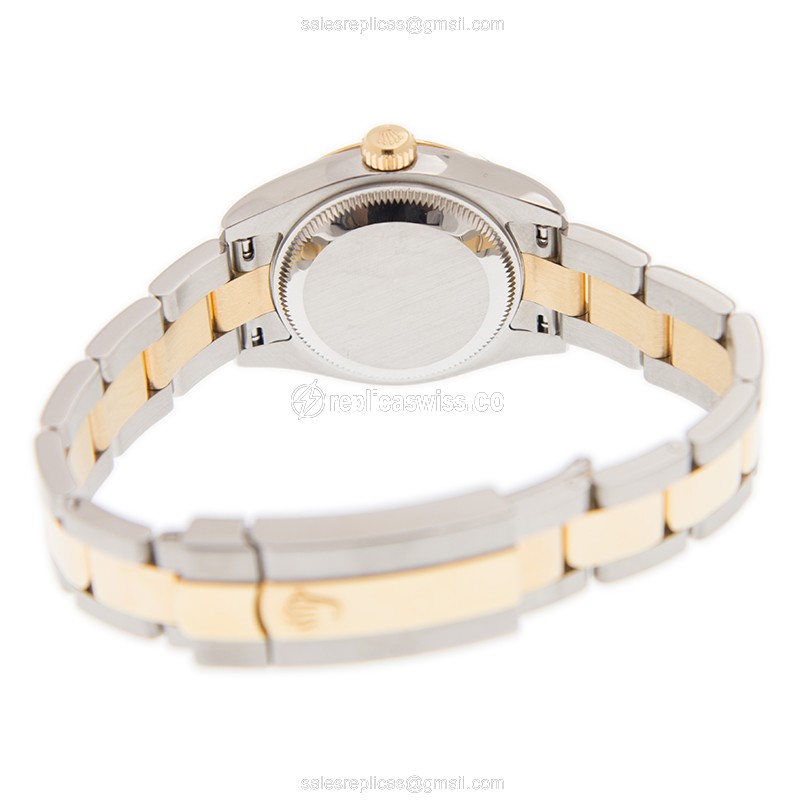 Luxurious Rolex Lady Datejust Replica in 18kt Gold & Steel, Automatic Movement & Sapphire Crystal - view 4