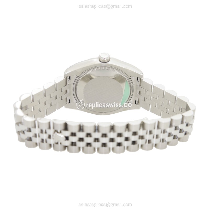 Luxurious Rolex Lady Datejust Replica in Stainless Steel with Black Dial Automatic Movement - view 4