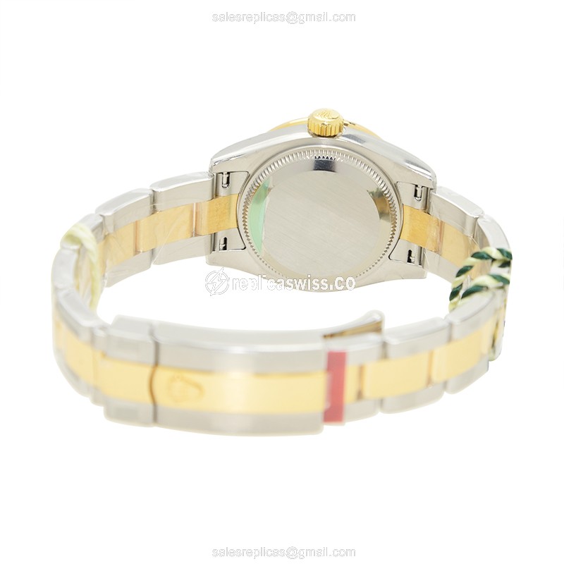 Luxurious Rolex Lady Datejust Replica in White Dial & 18kt Steel Case, Automatic Movement Watch - view 4